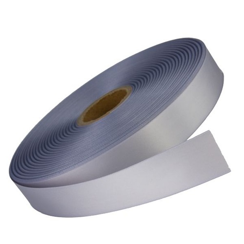 7mm x 20m Double Faced Satin Silver