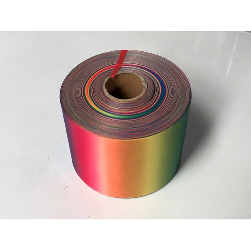 Elan Woven Edge Rainbow Ribbon 95mm x 50M
